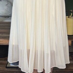 White Chiffon Skirt